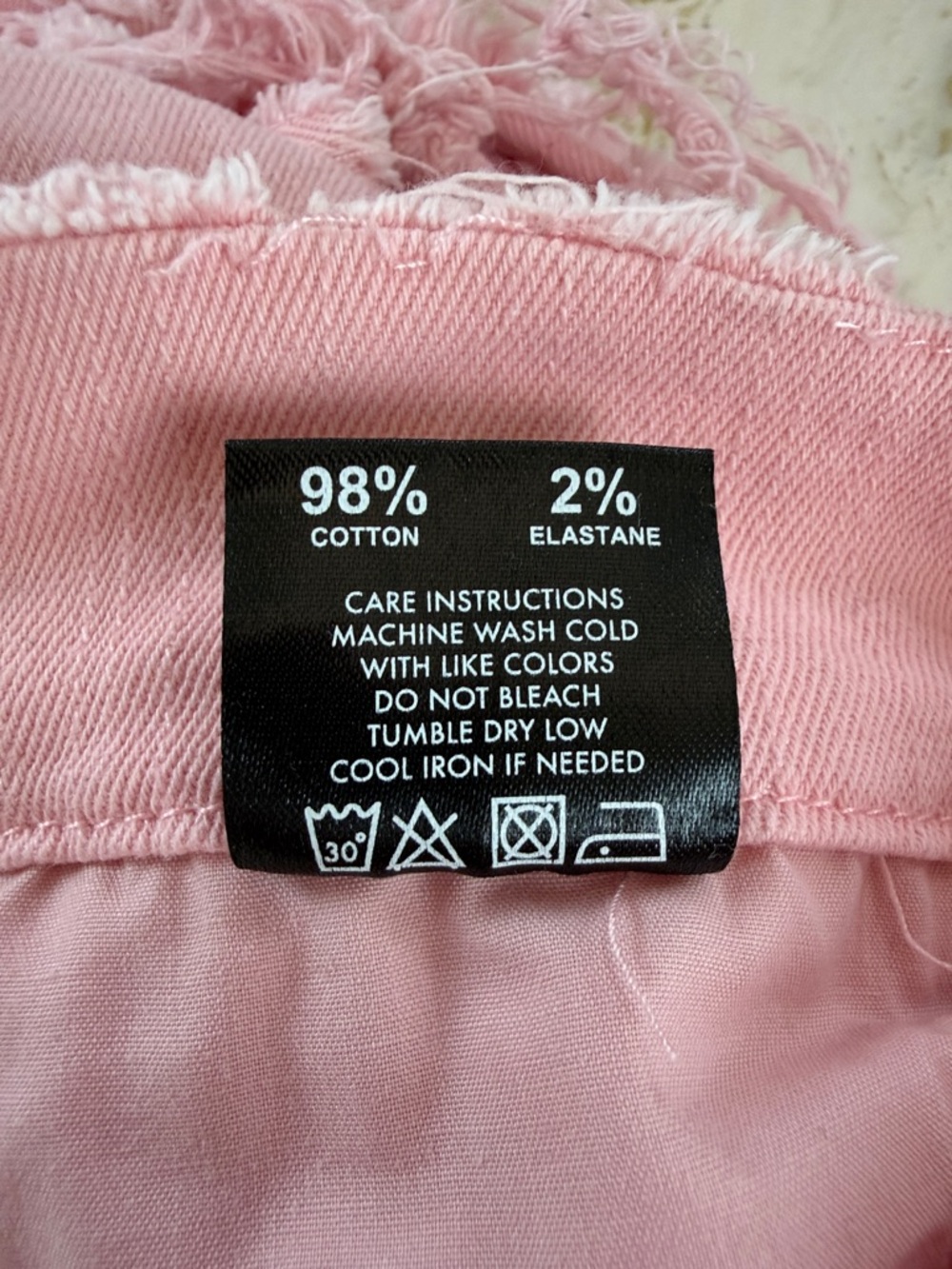 MAJESTIK NIRVANA FRAYED SUPER STACKED PINK RED Men’s 32 - Picture 13 of 16